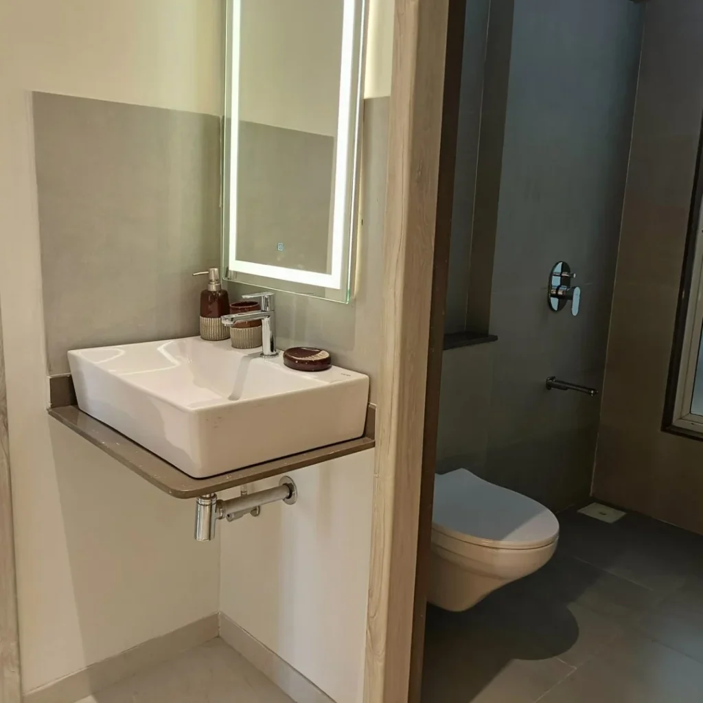 Mamurdi Township - washbasin space