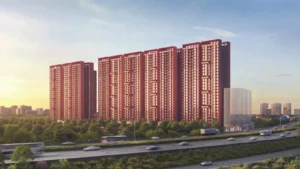Premium 2 and 3 BHK apartments elevation in 26 Acres township Mamurdi